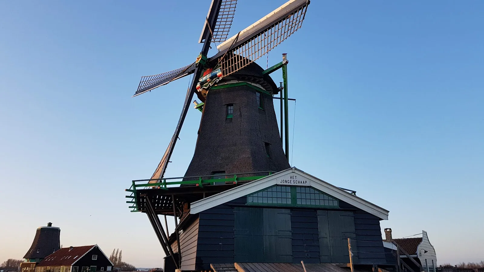 טחנות הרוח של Zaanse Schans ליד אמסטרדם